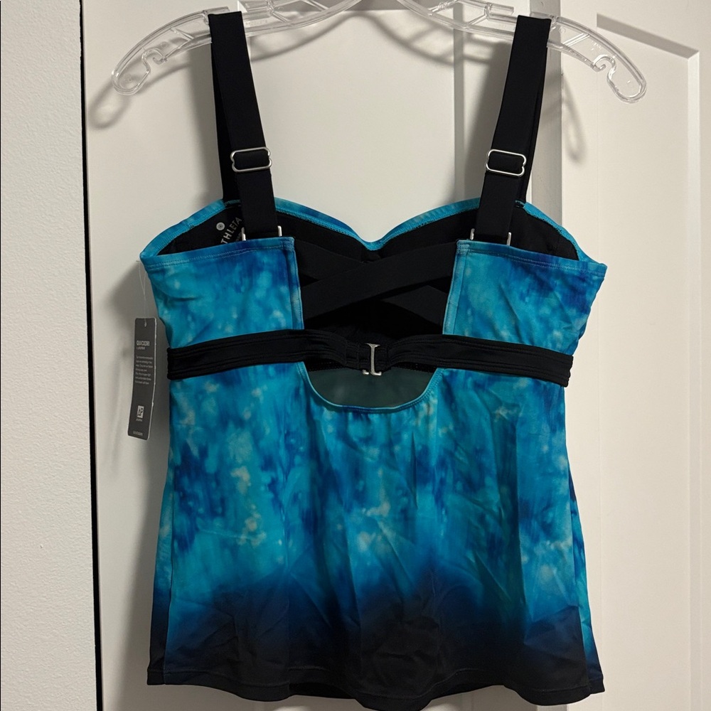 NEW [Athleta] Bali Pura Bra Tankini Swimsuit Swim Top in Bora Blue Women’s 34B/C - Picture 7 of 12